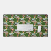 Afrikaanse Wildlife Continent Collage Bureaumat (Keyboard & Muis)