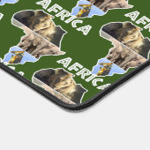 Afrikaanse Wildlife Continent Collage Bureaumat (Hoek)