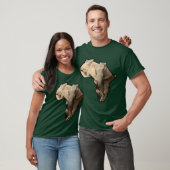 Afrikaanse Wildlife Continent Elephant Mam en Calf T-shirt (Unisex)