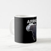 Afrikaanse Wildlife Continent White Elephant Mist Koffiemok (Voorkant links)