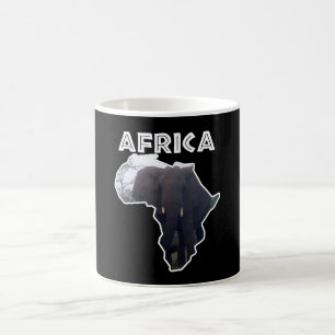 Afrikaanse Wildlife Continent White Elephant Mist Koffiemok