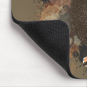 Afrikaanse Wildlife Guinee Fowl Earth Tones Splatt Muismat (Hoek)