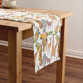 Afrikaanse Wildlife Table Runner Korte Tafelloper (Voorbeeld)
