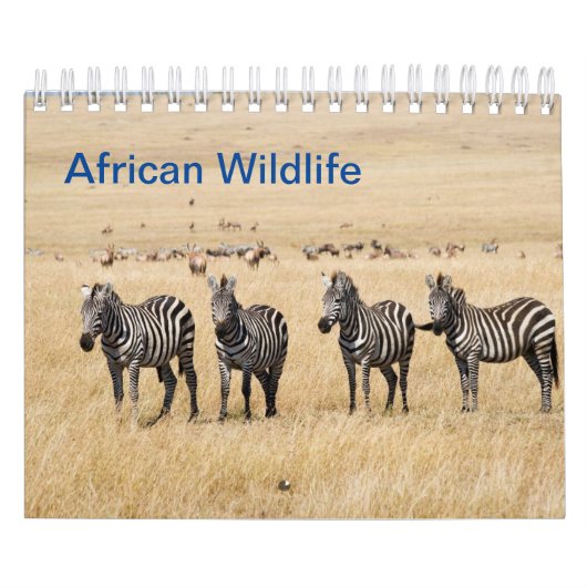Afrikaanse Wildlife Wall Calendar Kalender (Hoes)