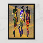 Afrikaanse woestijnbloemen briefkaart (Voorkant)