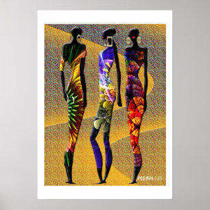 Afrikaanse woestijnbloemen poster