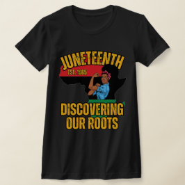 Afrikaanse wortels | Juneteenth | Zwarte Geschiede T-shirt