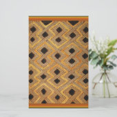 Afrikaanse Zaïre Congo Kuba Textiel Briefpapier (Staand voorkant)