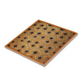 Afrikaanse Zaïre Congo Kuba Textiel Tegeltje (Zijkant)