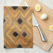 Afrikaanse Zaïre Congo Kuba Textiel Theedoek (Quarter Fold)