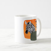 Afrikaanse zebra dier koffiemok (Voorkant rechts)
