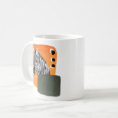 Afrikaanse zebra dier koffiemok (Voorkant links)