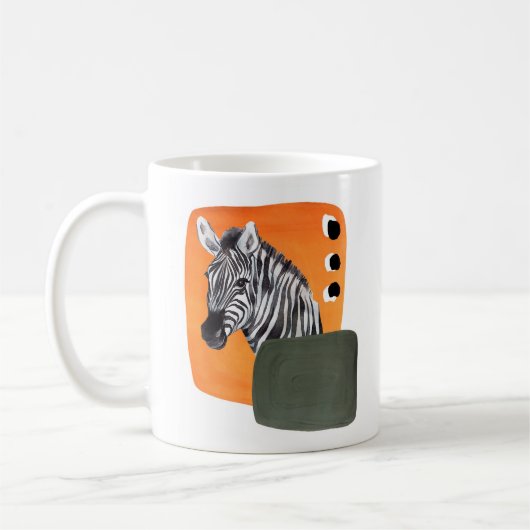 Afrikaanse zebra dier koffiemok (Links)