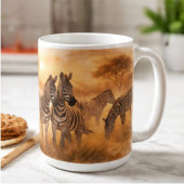 Afrikaanse Zebra Kudde | Savannah Wilde Kunst Koffiemok