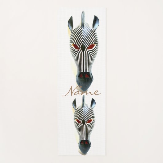 Afrikaanse zebra masker Thunder_Cove Yogamat (Voorkant)