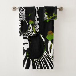 Afrikaanse Zebra nacht Bad Handdoek
