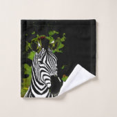 Afrikaanse Zebra nacht Bad Handdoek (Wasdoekje)