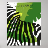 Afrikaanse Zebra Poster (Voorkant)