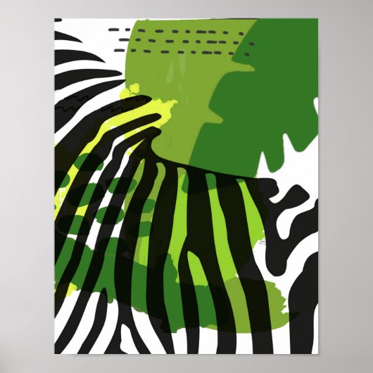 Afrikaanse Zebra Poster (Voorkant)