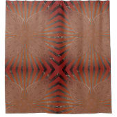 Afrikaanse zebraprint: een mix van kunst en cultuu douchegordijn (Voorkant)