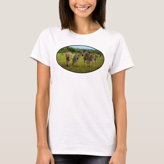 Afrikaanse Zebras in een natuurlijke omgeving T-shirt (Voorkant)