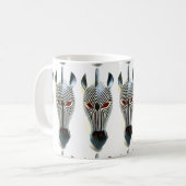 afrikaanse zebras maskeert mok (Voorkant links)