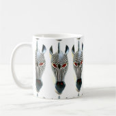 afrikaanse zebras maskeert mok (Links)