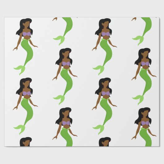 afrikaanse zeemeermin cadeaupapier (Vlak)
