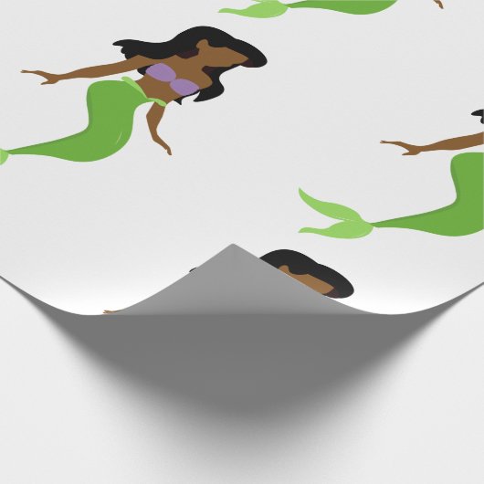 afrikaanse zeemeermin cadeaupapier (Hoek)