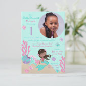 Afrikaanse Zeemeermin, eerste verjaardag Kaart (Staand voorkant)