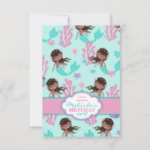 Afrikaanse Zeemeermin, eerste verjaardag Kaart (Achterkant)