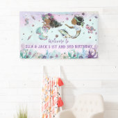 Afrikaanse zeemeermin en piraten zwembad Verjaarda Spandoek (Insitu)