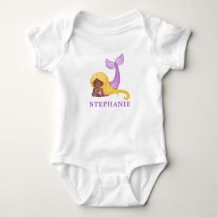 Afrikaanse Zeemeermin Oceaan Baby Shower Baby Body Romper
