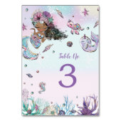Afrikaanse zeemeermin onder het Zee Birthday Baby  Kaart (Achterkant)