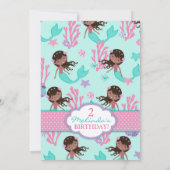 Afrikaanse Zeemeermin tweede verjaardag Kaart (Achterkant)