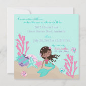 Afrikaanse Zeemeermin vijfde uitnodiging (Achterkant)