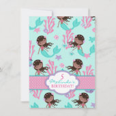 Afrikaanse Zeemeermin vijfde uitnodiging (Achterkant)