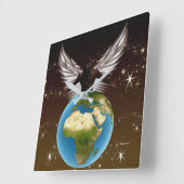 Afrikaanse zegeningen vierkante klok (Hoek)