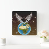 Afrikaanse zegeningen vierkante klok (Huis)