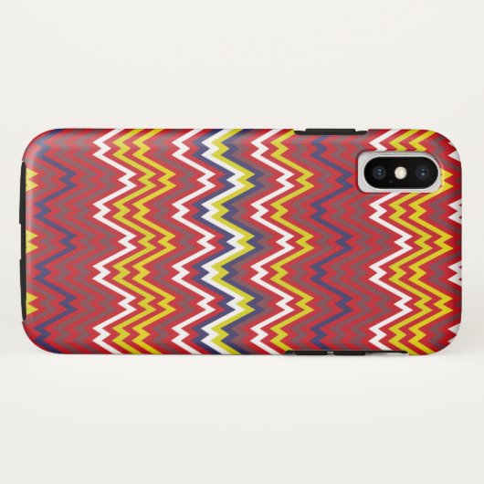 Afrikaanse Zigzag Chevron Weave Striped Pattern Case-Mate iPhone Case (Achterkant (horizontaal))