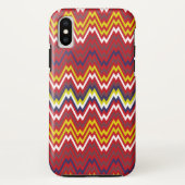 Afrikaanse Zigzag Chevron Weave Striped Pattern Case-Mate iPhone Case (Achterkant)