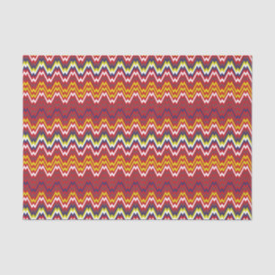 Afrikaanse Zigzag Chevron Weave Striped Pattern Tissuepapier
