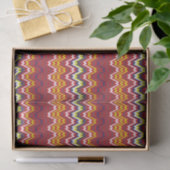 Afrikaanse Zigzag Chevron Weave Striped Pattern Tissuepapier (Geschenk)