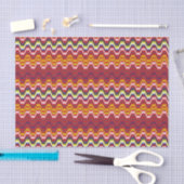Afrikaanse Zigzag Chevron Weave Striped Pattern Tissuepapier (Craft)