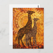 Afrikaanse zomer briefkaart (Voorkant / Achterkant)