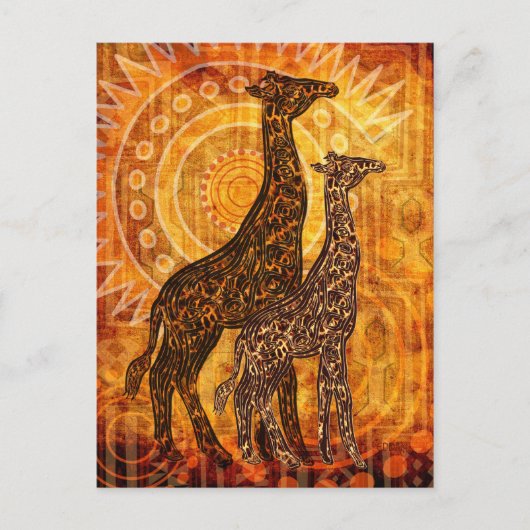 Afrikaanse zomer briefkaart (Voorkant)