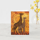 Afrikaanse zomer kaart (Gele Bloem)