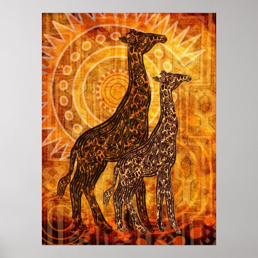 Afrikaanse zomer poster (Voorkant)