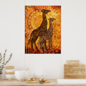 Afrikaanse zomer poster (Keuken)