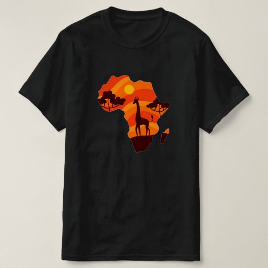 Afrikaanse Zon Heren T-Shirt (Design voorkant)